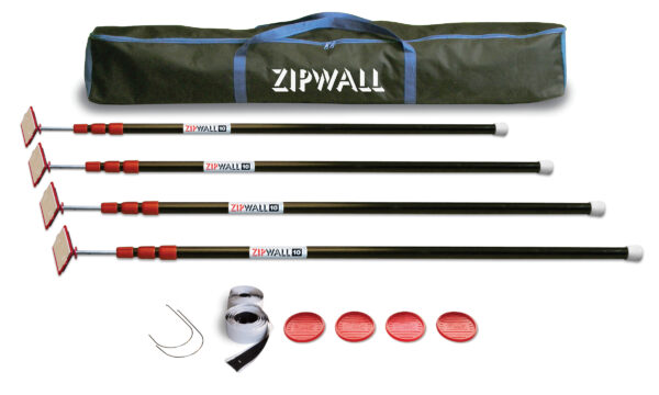 ZipWall 10 Foot Pole Kit – 4 Poles/Kit