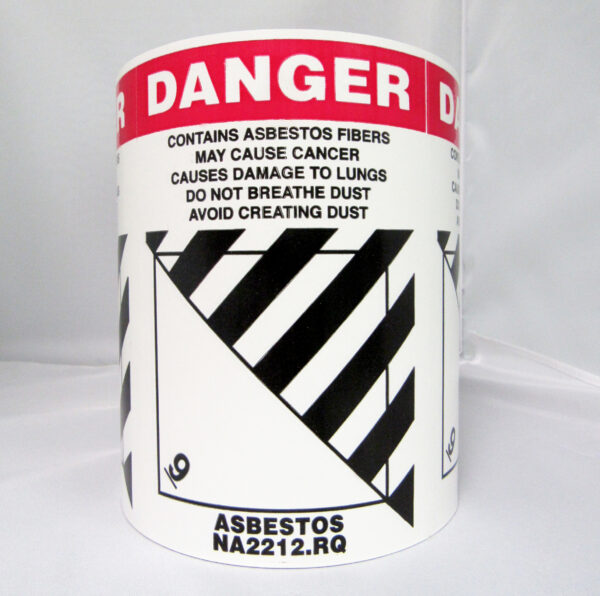 Combination Label - Class 9 & Danger Asbestos