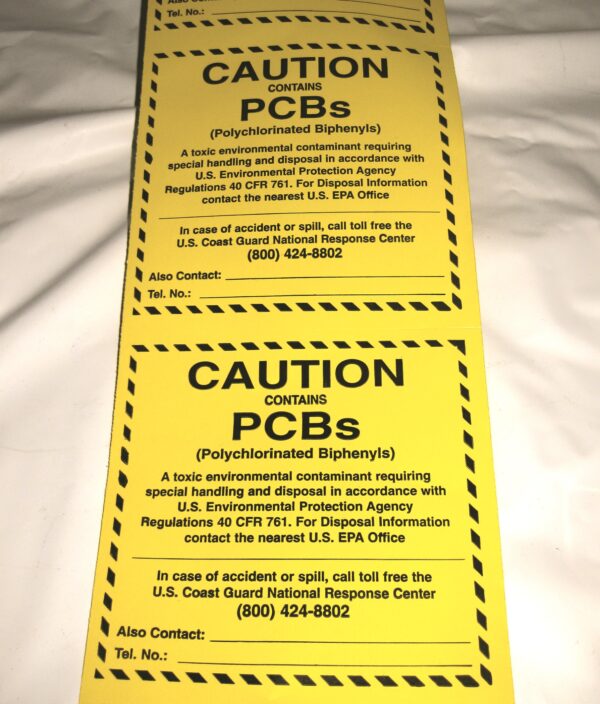 PCB Hazardous Waste Label